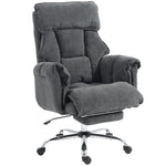 Chaise Bureau Ergonomique, Fauteuil de Bureau Inclinable, Hauteur Réglable, Appui-tête, Dossier Haut, Gris Foncé