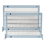 Barrière de sécurité pour chien extensible longueur réglable 104-183 x 36 x 69 cm pin bleu