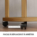 Étagère à plantes en bambou étagères rondes à fleurs support de pots de fleurs 5 niveaux bois naturel