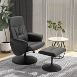 Fauteuil relax avec repose-pied fauteuil de relaxation relaxant pivotant 360° et dossier inclinable pour TV
