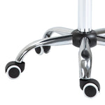 Kruk op wielen, massagekruk met in hoogte verstelbare zitting 49-61 cm en ergonomisch zadel, 360° draaibare werkstoel op wielen, voor massagesalon, tattoostudio, kliniek en spa, grijs
