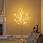 Arbre lumineux LED - décoration lumineuse blanc chaud - 72 LEDs - usage intérieur - 120 cm - décoration de noël chambre maison blanc
