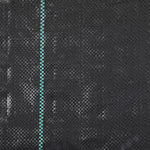 Toile de paillage géotextile de paillage contre les mauvais herbes 100 x 1 m résistant aux déchirures polypropylène noir