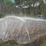 Bâche pour serre bâche plastique transparente 6 x 10 m imperméable résistante aux UV polyéthylène 150g/m² transparent