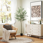 Olivier artificiel 180 cm plante artificielle intérieur, décoration pour maison, bureau, salon, chambre