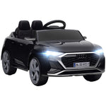 Voiture électrique pour enfants Licence Audi Q8 e-tron Sportback 12V télécommande, phares, musique, klaxon, 3-4 ans noir