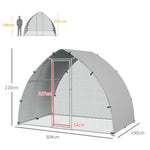 Grand enclos poulailler chenil volière extérieure 5,75m² toit anti-UV toit anti-UV, acier galvanisé, porte verouillable