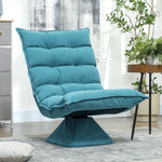 Fauteuil de sol paresseux fauteuil relax fauteuil salon design capitonné inclinaison dossier réglable pivotant 360°