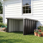 Abri Robot Tondeuse Garage pour Robot Tondeuse avec Toit incliné en acier galvanisé, 108 x 86 x 62,5 cm, gris foncé