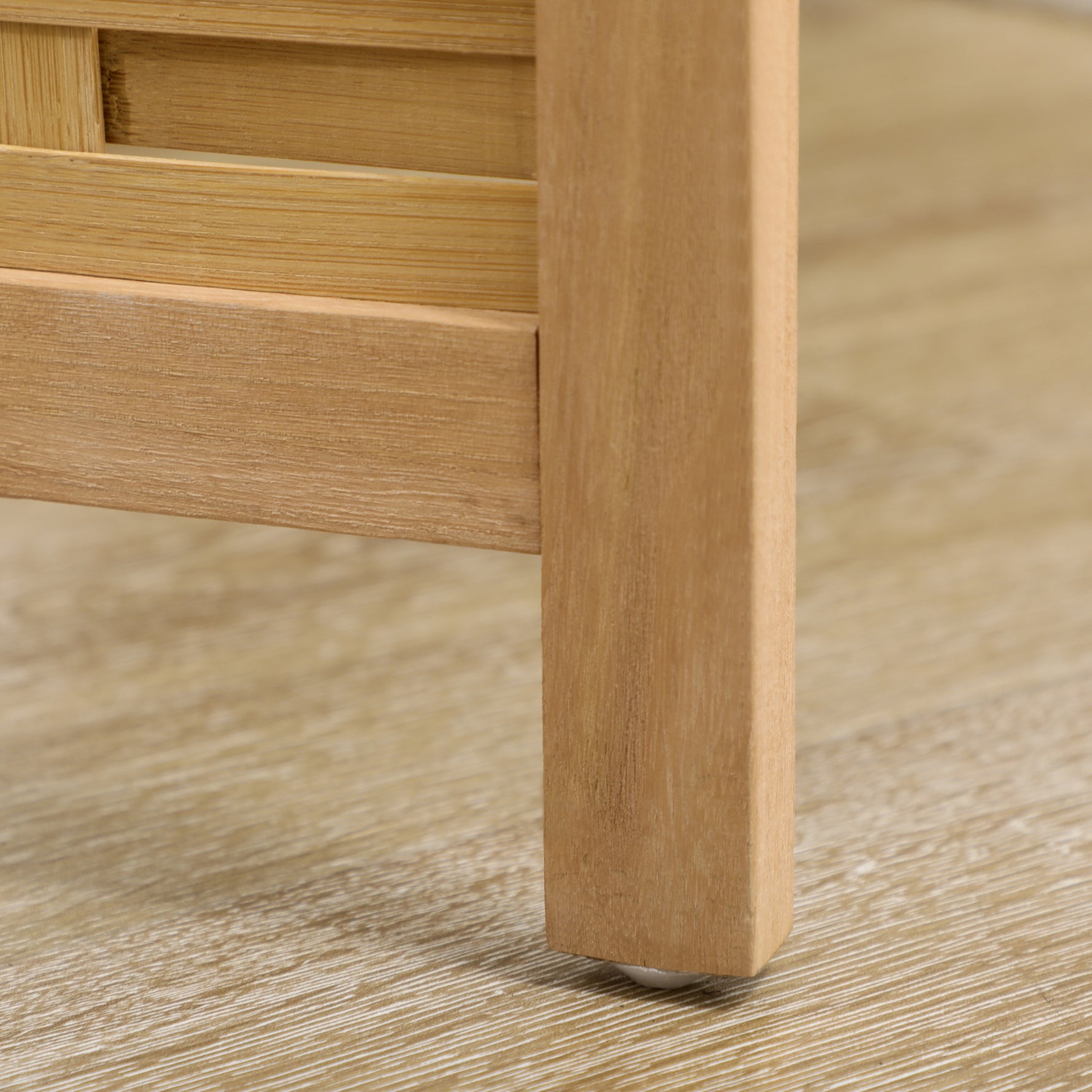Paravent en bois séparateur de pièce closion de séparation pliable 4 panneaux en bambou 160 x 170 cm naturel clair