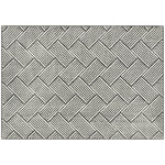 Tapis salon 200 x 140 cm poils courts lavable en machine hypoallergénique pour salon, chambre à coucher, bureau, gris