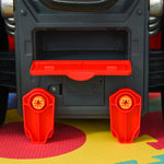 Camion mécano 2 en 1 - Jouet Bricolage Enfant - Établi Enfant - Jeu d'imitation mécanicien - Nombreux Accessoires Total de 61 pièces - Effets sonores et Lumineux - PP ABS Rouge