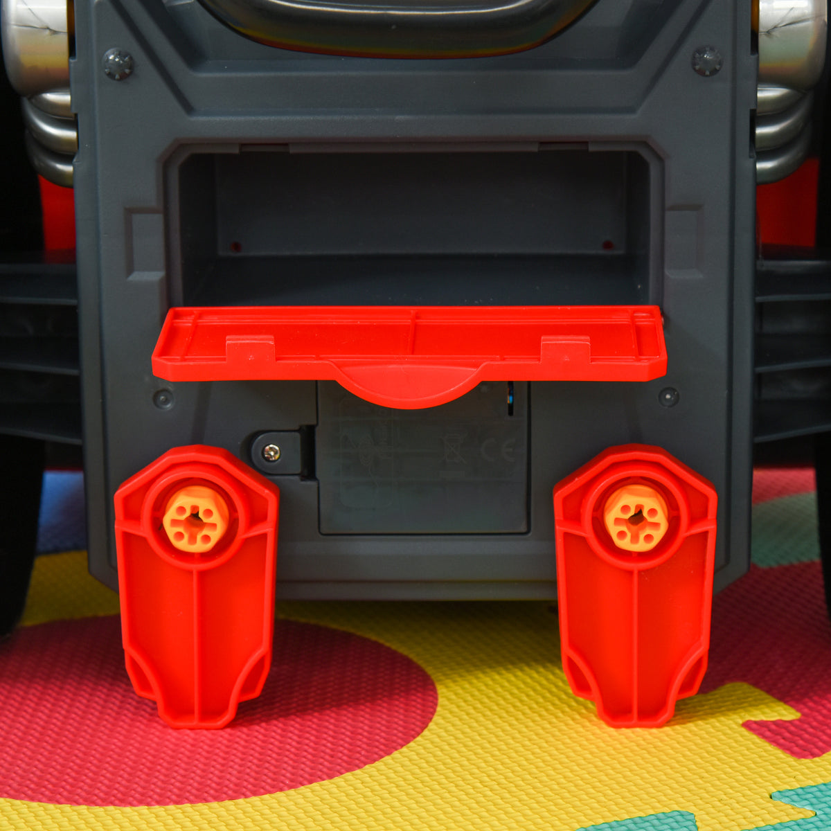 Camion mécano 2 en 1 - Jouet Bricolage Enfant - Établi Enfant - Jeu d'imitation mécanicien - Nombreux Accessoires Total de 61 pièces - Effets sonores et Lumineux - PP ABS Rouge