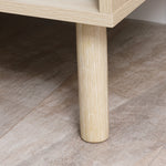 Lot de 2 tables de chevet table de nuit avec tiroirs et niches, style moderne, dim. 47 x 47 x 50 cm, bois naturel