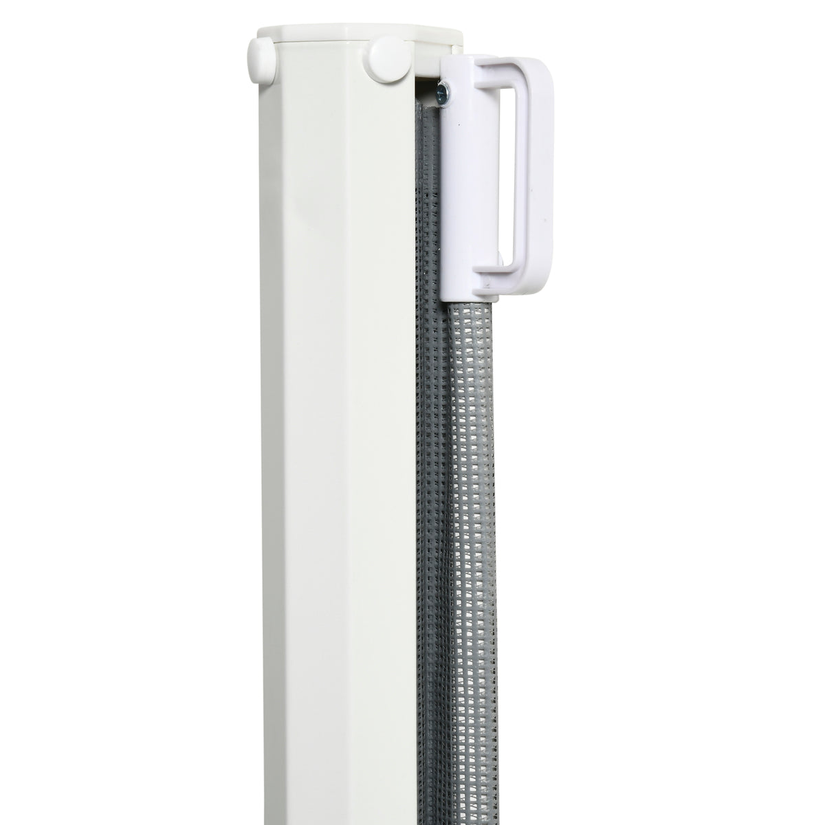 Lot de 2 barrières de sécurité barrière animaux rétractable automatique 1,15L x 0,83H m textilène acier  gris