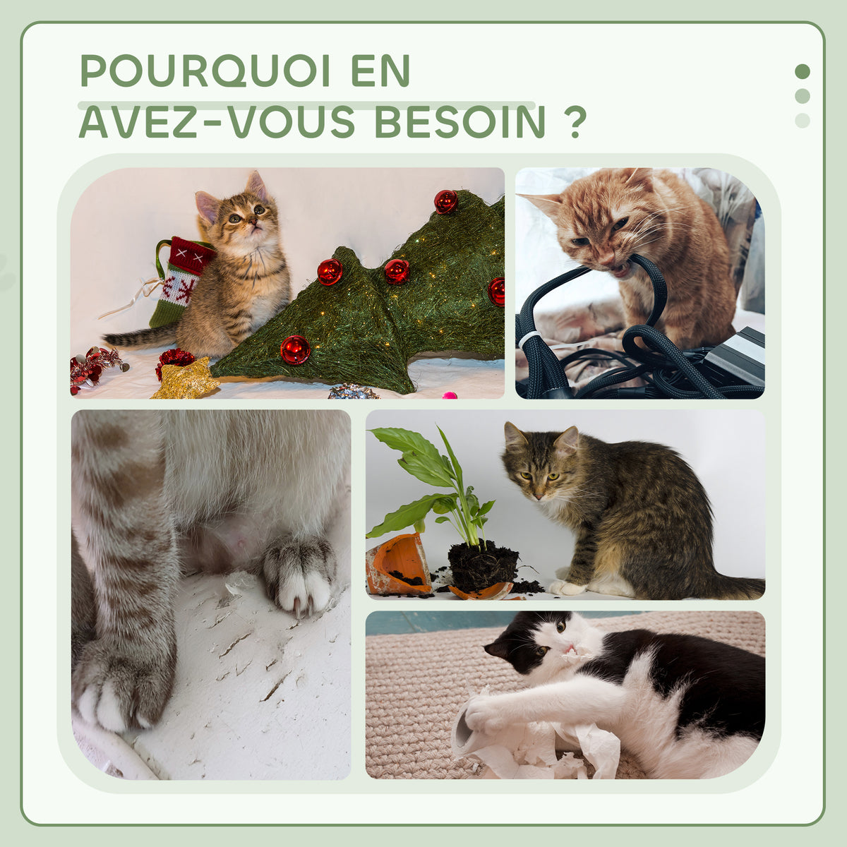 Arbre à chats multi-équipements griffoirs grattoirs plateformes niche corde jouets 40 x 40 x 114 cm gris