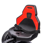 Kart à pédales pour enfants avec siège ajustable 4 positions et roues en EVA 100 x 58 x 58,5 cm rouge et noir