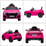 Voiture électrique enfants sous licence Audi RS Q8, véhicule électrique avec télécommande, USB, Bluetooth, rose