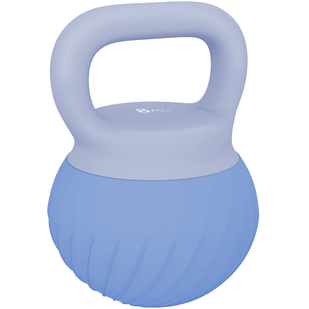 Kettlebell 8 kg, Manubrio con impugnatura ergonomica antiscivolo, Kettlebell, Bodybuilding, Allenamento, Blu