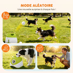 Lanceur de Balles Automatique avec 3 Balles en ETPU, 3 Réglages de Distance 6m/10m/14m, Intérieur et Extérieur, Vert