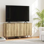 Buffet salon meuble de rangement avec placard à 2 portes et étagère réglable, 77 x 40 x 81 cm, aspect bois