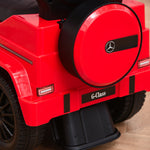 Porteur Enfants Voiture Enfant Multi-équipée 12-36 Mois klaxon Marche-Pieds, Garde-Corps et ombrelle Rouge