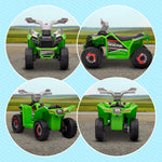 Elektro-Quad für Kinder, 6V-Batteriefahrzeug mit Vorwärts- und Rückwärtsgang, 70L x 41,5B x 48,5H cm, Grün