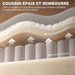 Fauteuil Releveur Électrique Massage Vibration et Chaleur, Fauteuil Relax Électrique, Dossier Inclinable, Chenille, Gris