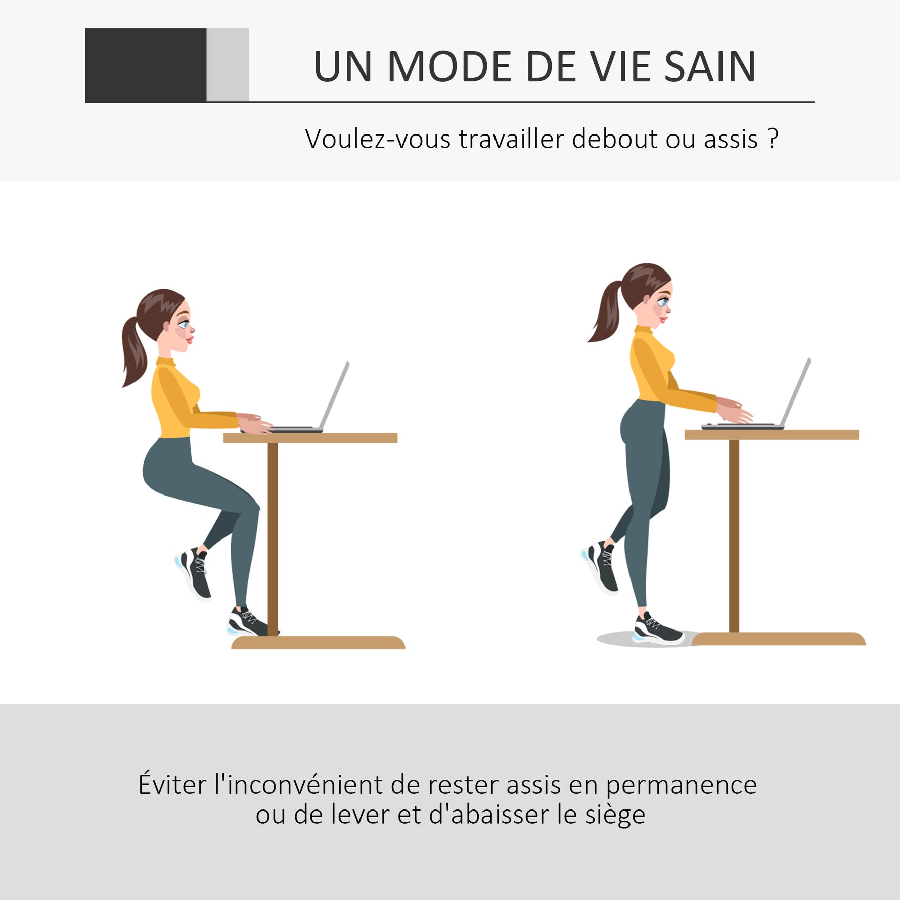 Lot de 2 fauteuils de bureau chaise de bureau assise haute réglable dim. 64L x 60l x 106-126H cm pivotant 360° maille