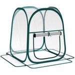 Mini serre de jardin, mini pop up serre en PVC transparent, pour intérieur ou extérieur, pour légume, 70 x 70 x 80 cm
