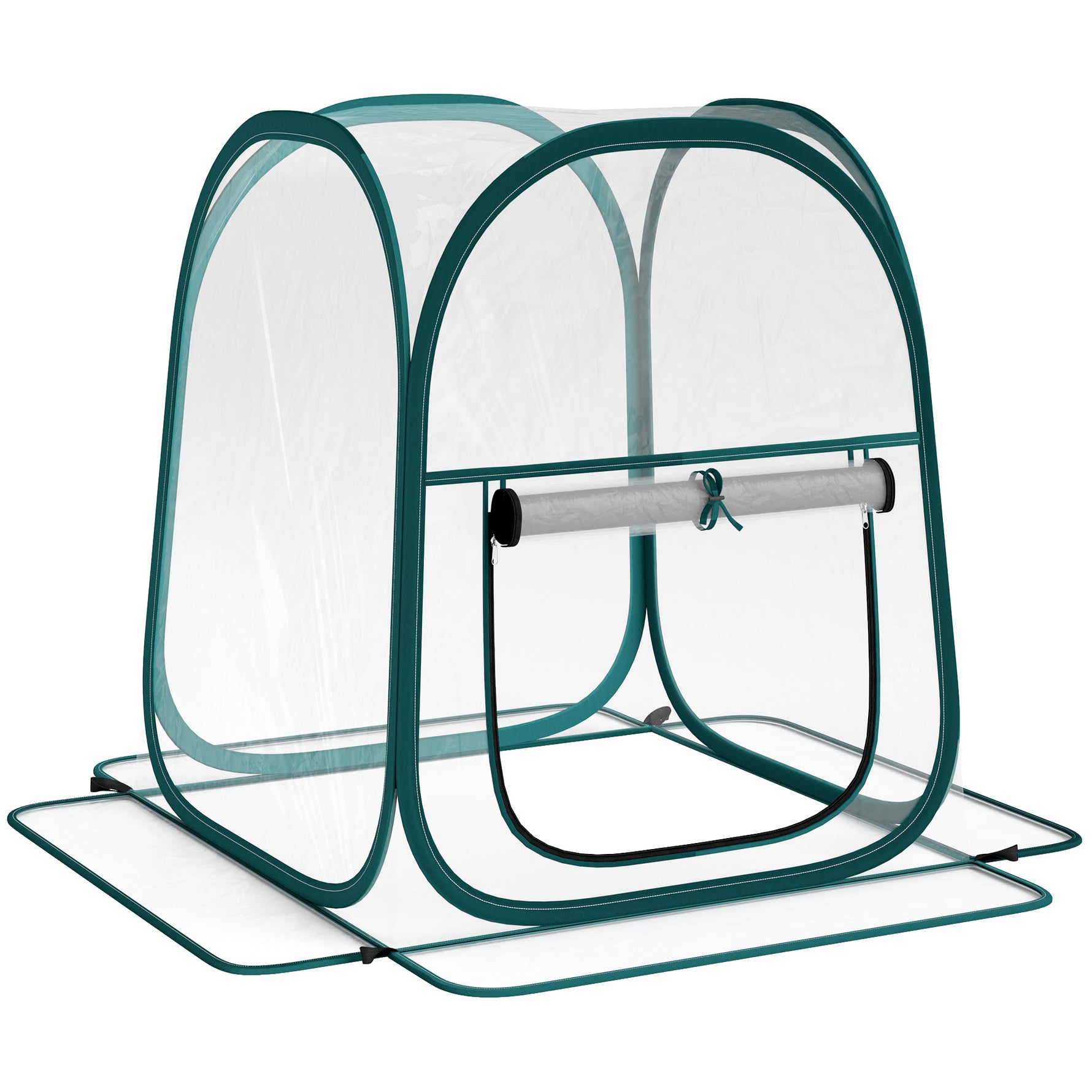 Mini serre de jardin, mini pop up serre en PVC transparent, pour intérieur ou extérieur, pour légume, 70 x 70 x 80 cm