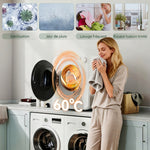 Sèche-linge à évacuation portable 2,5 Kg, sèche-linge électrique 400/800 W, 5 modes de séchage, 48 x 44 x 57 cm, blanc