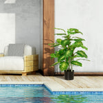 Plante artificielle calathea hauteur 95 cm pot ciment - intérieur