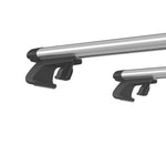 Barres de Toit de Voiture Transversales, Verrouillables avec 2 Clés, Alliage d'Aluminium, Charge 75 kg, Argenté