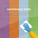 4 blocs de construction XL - modules de motricité - mousse EPE polyuréthane, vert orange violet et bleu