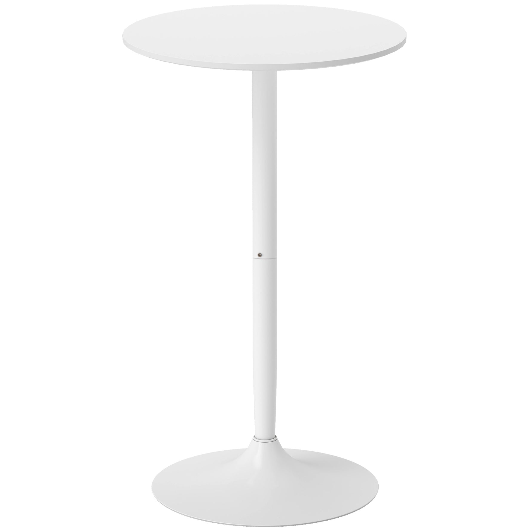 Table de bar ronde table de bistro mange-debout table de cuisine style contemporain plateau peint et cadre en acier