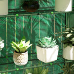 Serre de jardin serre de balcon avec étagères à 4 niveaux, bâche en PE pour légumes, plantes,105 x 45 x 160 cm, vert
