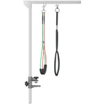 Bras de toilettage pliable pour animaux de compagnie en acier inoxydable avec collier de serrage pour chiens de grande et petite taille hauteur réglable max. 74 cm