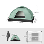 Tente de camping 2 personnes camouflage tente dôme légère ventilée facile à monter avec portes zippées