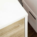 Meuble TV Banc TV Buffet bas Meuble de rangement sur pied avec 2 placards en Bois pour Chambre Salon 110 x 40 x