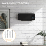 Radiateur soufflant mural chauffage céramique PTC - 1000 W / 2000 W oscillation minuterie avec télécommande noir