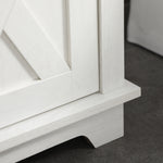 Meuble sous lavabo salle de bain meuble sous vasque - niche et placard à portes doubles, 60 x 30 x 60 cm, blanc