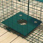 Cage attrape animaux nuisibles 1 entrée dim. 80L x 25l x 30H cm vert foncé