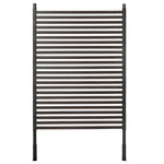 Panneau clotûre de jardin brise vue en métal extérieur avec pieds ou piquets à planter, modulaire, 93L x 22l x 150H cm