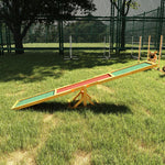 Agility sport pour chien bascule - bascule pour chien - équipement entrainement chien - bois pré-huilé feutre