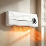 Chauffage mural en céramique 1000/2000W, radiateur électrique, ventilateur, thermostat, minuterie, 50x18,6x12,9cm, blanc