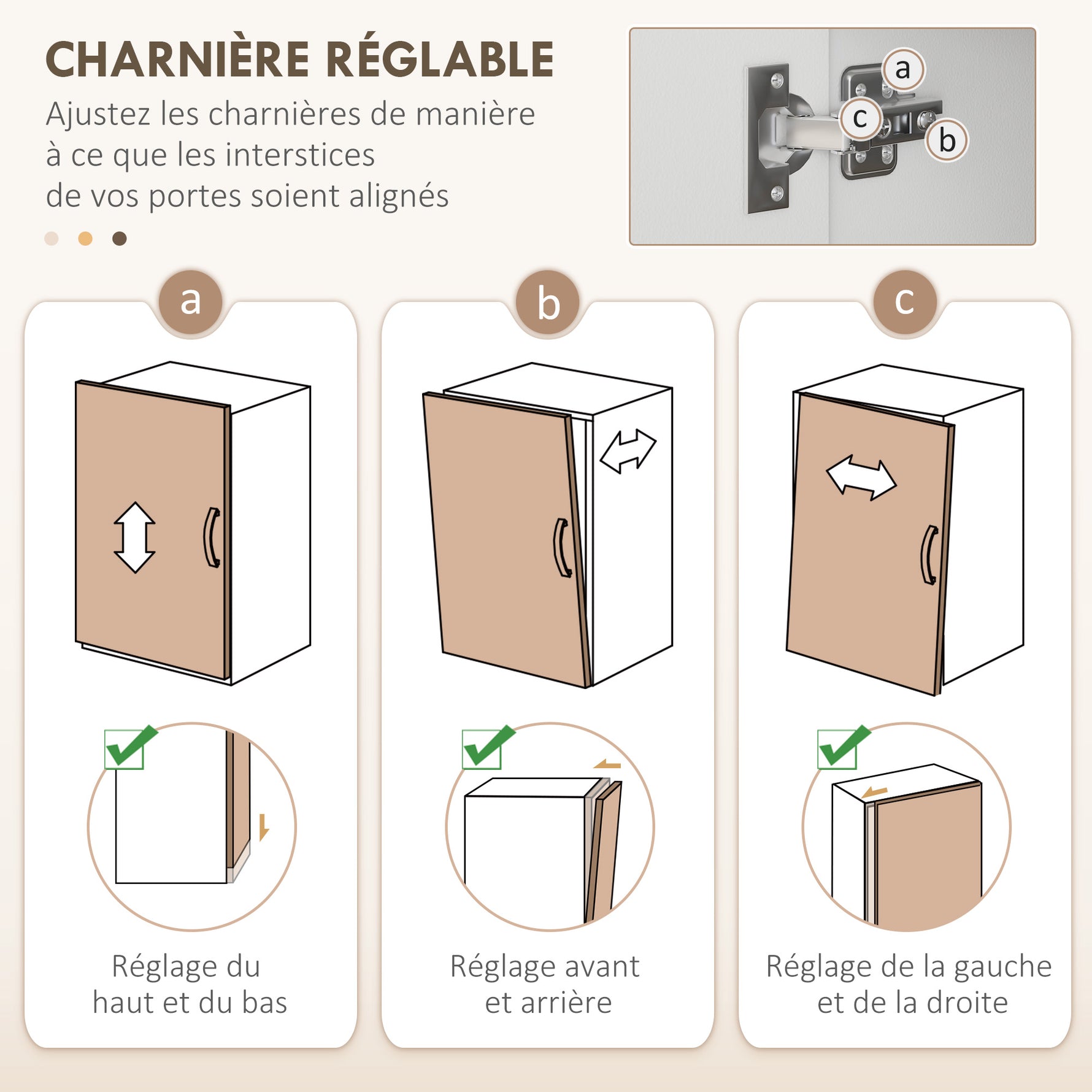 Armoire de cuisine multi-rangements 4 portes 3 tiroirs étagère + grand plateau 89L x 39,5l x 168H cm blanc