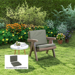 Coussins pour chaise fauteuil de jardin coussins d'assise de dossier déhoussables polyester 56x52/56x46cm gris foncé