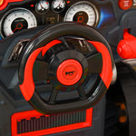 Camion mécano 2 en 1 - Jouet Bricolage Enfant - Établi Enfant - Jeu d'imitation mécanicien - Nombreux Accessoires Total de 61 pièces - Effets sonores et Lumineux - PP ABS Rouge