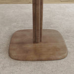 Table à manger pour 4 personne table de cuisine carrée style moderne avec plateau aspect bois, 70 x 70 cm, marron